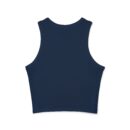 Peaceful Vibes Women's Micro Rib Racer Tank Top, Summer Crop Top, Festival Wear, Yoga Top, Inspirational Tee