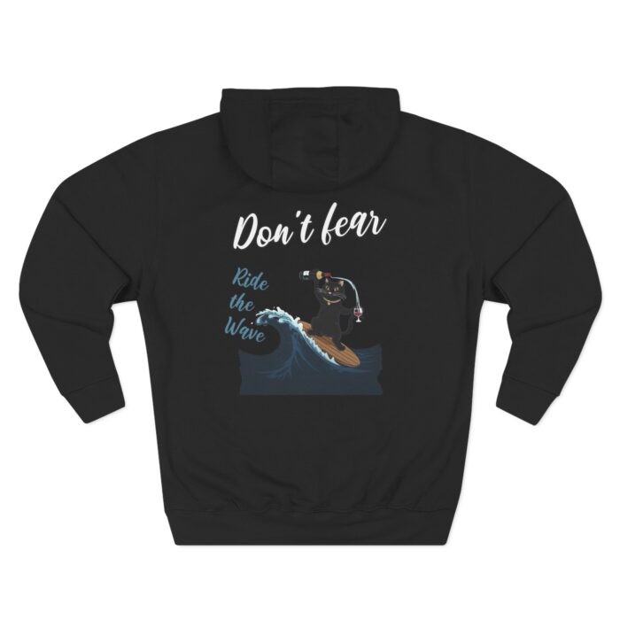 Ride with wave Three-Panel Fleece Hoodie - Image 26
