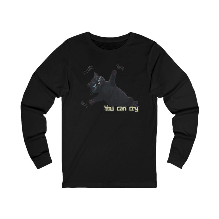 You can cry Unisex Jersey Long Sleeve Tee - Image 17