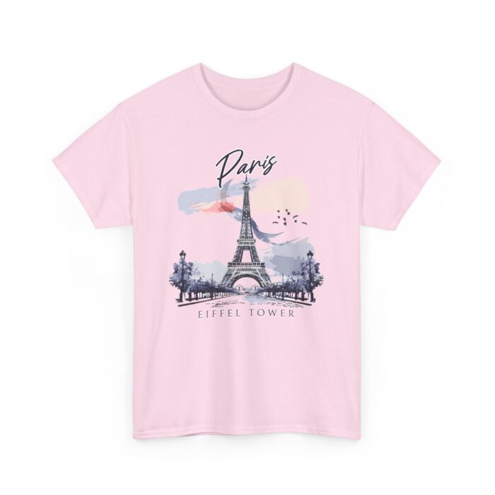 Paris Eiffel Tower Unisex Heavy Cotton Tee, Travel Shirt, Gift for Travelers, Vacation Shirt, Paris Lover Apparel - Image 58