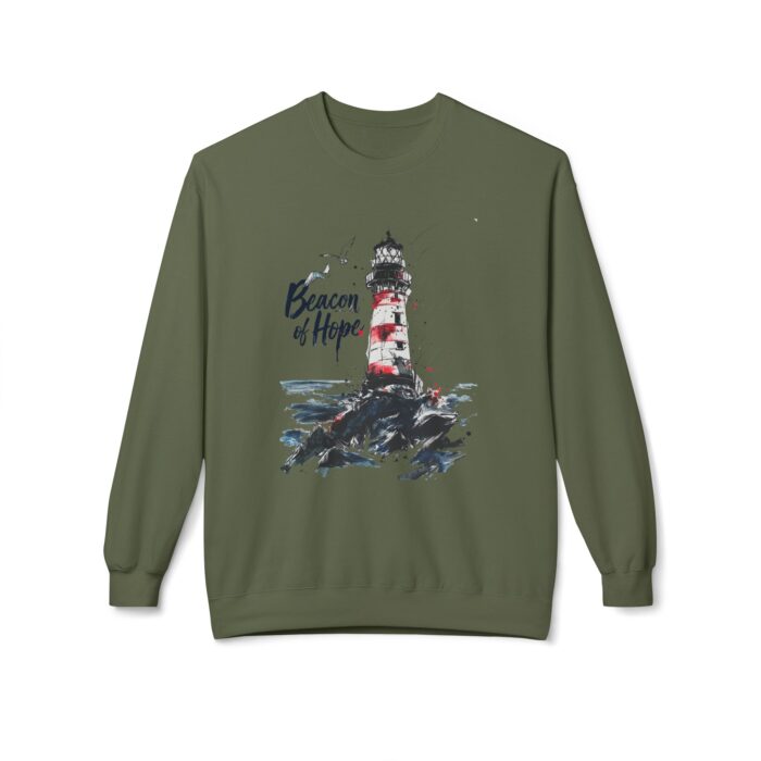 Beacon of Hope Unisex Midweight Softstyle Fleece Crewneck Sweatshirt - Image 21