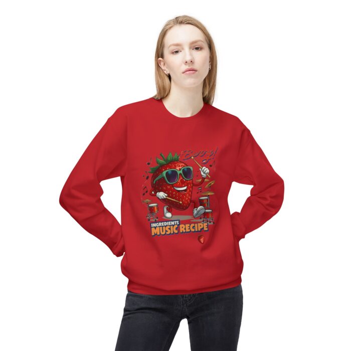 Berry Unisex Midweight Softstyle Fleece Crewneck Sweatshirt - Image 55