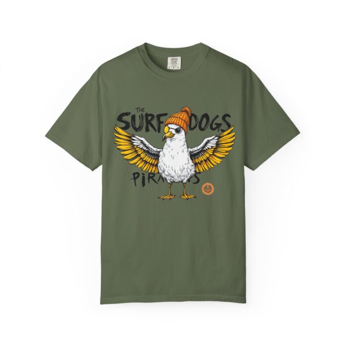 Surf Dogs Graphic T-Shirt for Animal Lovers - Unisex Garment-Dyed Tee - Image 30