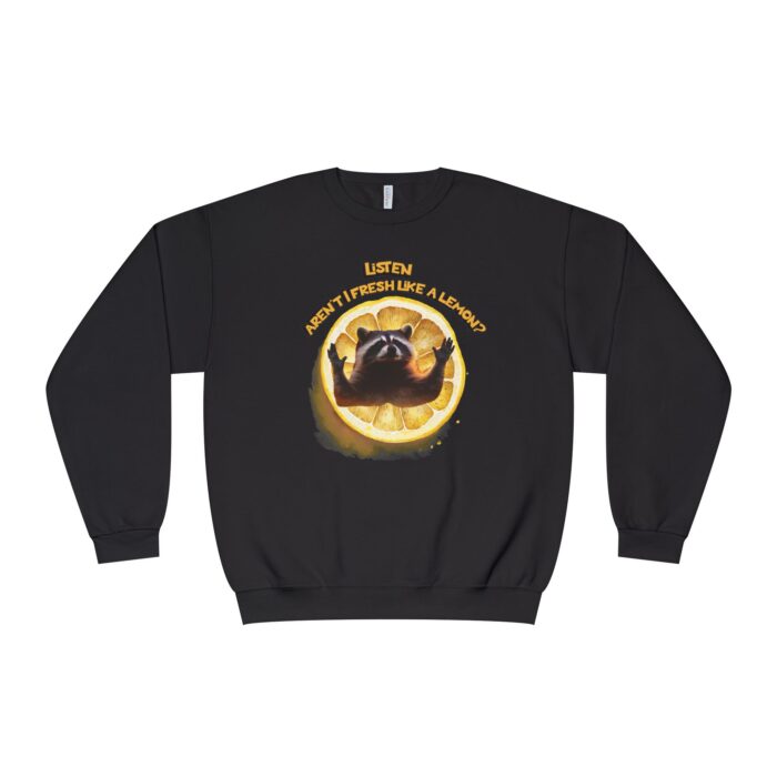 Lemonish racoon Unisex NuBlend® Crewneck Sweatshirt - Image 5