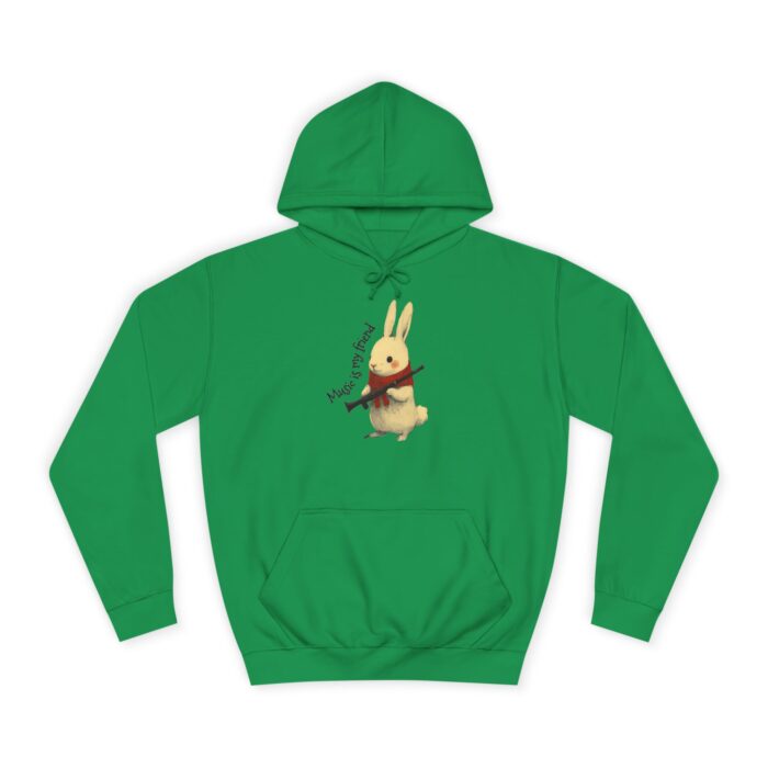 Music is my friend Unisex College Hoodie - Image 41
