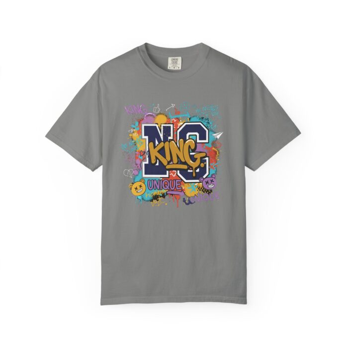 Unisex Garment-Dyed T-Shirt - Colorful 'King' Graphic Tee for Trendsetters - Image 45