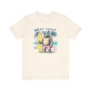 West Coast Beach Bear Tee, Summer Shirt, Surfing T-Shirt, Cute Animal Apparel, Vacation Outfit, Gift for Beach Lovers