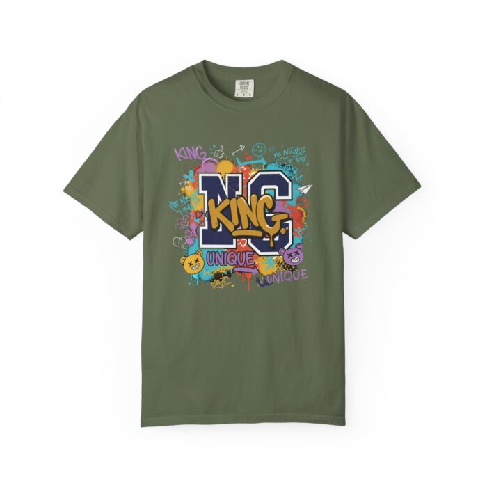 Unisex Garment-Dyed T-Shirt - Colorful 'King' Graphic Tee for Trendsetters - Image 41