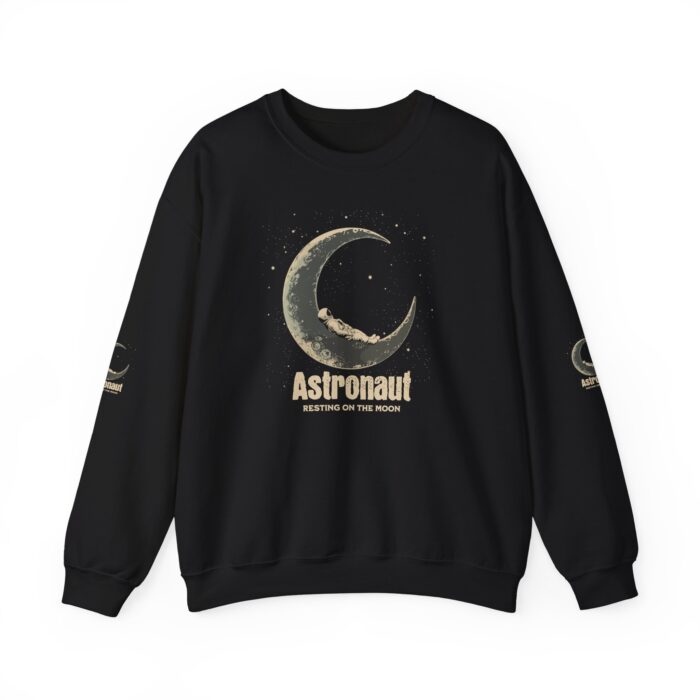 Astronaut Resting on the Moon  Unisex Heavy Blend™ Crewneck Sweatshirt - Image 6