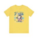 West Coast Beach Bear Tee, Summer Shirt, Surfing T-Shirt, Cute Animal Apparel, Vacation Outfit, Gift for Beach Lovers