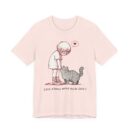 Cute Cat Lover Tee, Animal Graphic Shirt, Gift for Cat Mom, Funny Pet Lover Apparel, Love Knows When You're Quiet T-Shirt