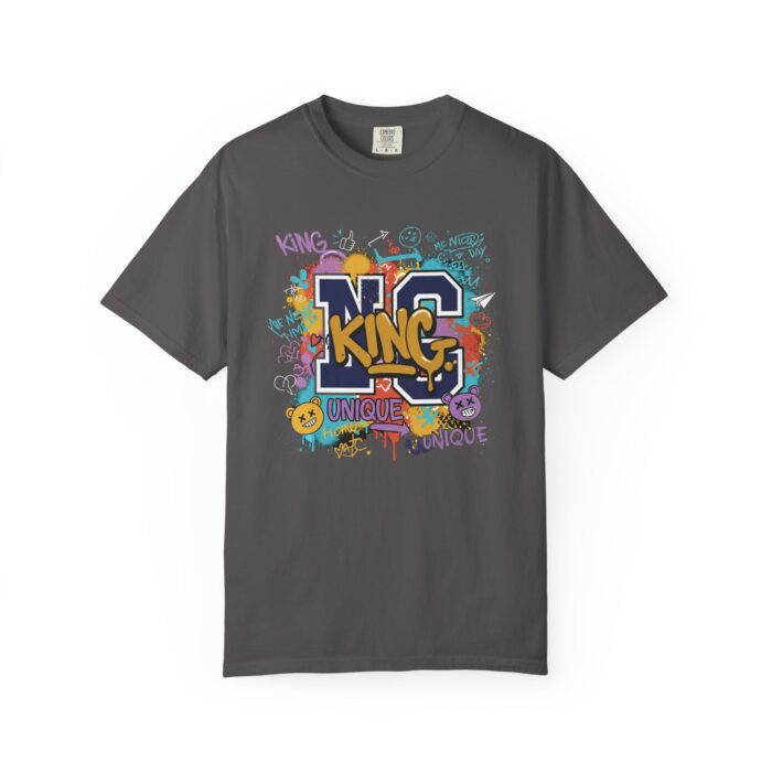 Unisex Garment-Dyed T-Shirt - Colorful 'King' Graphic Tee for Trendsetters - Image 49