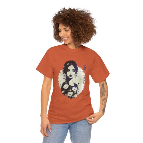 You are more beautiful than flowers Unisex Heavy Cotton Tee