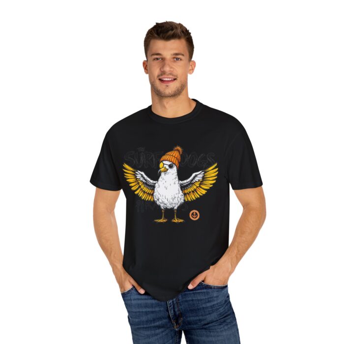 Surf Dogs Graphic T-Shirt for Animal Lovers - Unisex Garment-Dyed Tee - Image 45