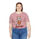 Retro Cat Unisex Tee, Fun Cat Shirt, Summer Vibes T-Shirt, Gift for Cat Lovers, Cute Animal Apparel