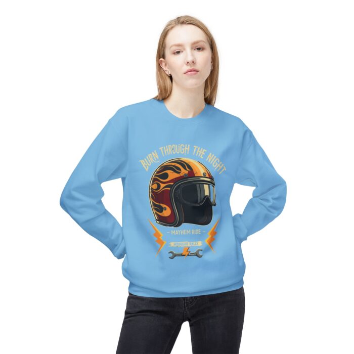 Burn through the night Unisex Midweight Softstyle Fleece Crewneck Sweatshirt - Image 35