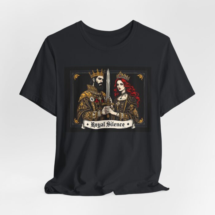 Royal Silence Graphic Tee, Gothic T-Shirt, King and Queen Shirt, Unisex Fashion Top, Drawstring Bag, Gift for Him/Her - Image 15