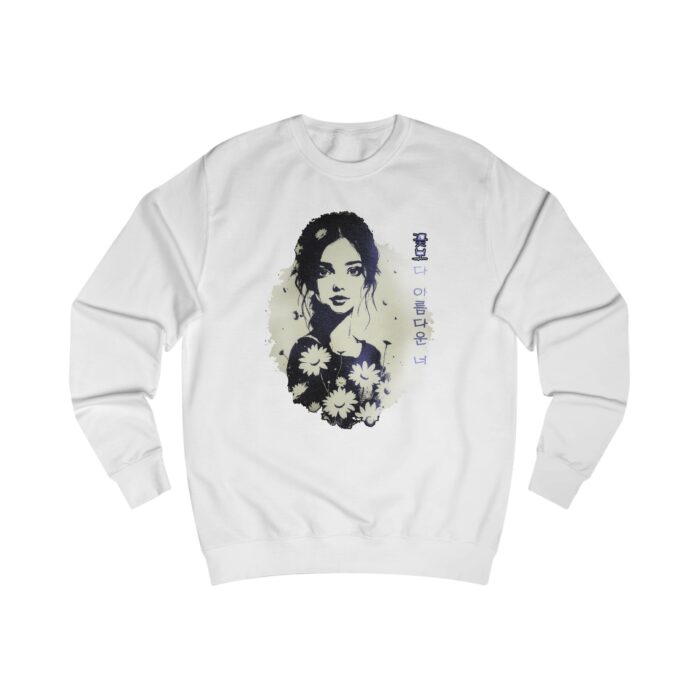 You, more beautiful than flowers for you Unisex Sweatshirt - Image 5