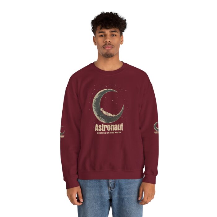 Astronaut Resting on the Moon  Unisex Heavy Blend™ Crewneck Sweatshirt - Image 35