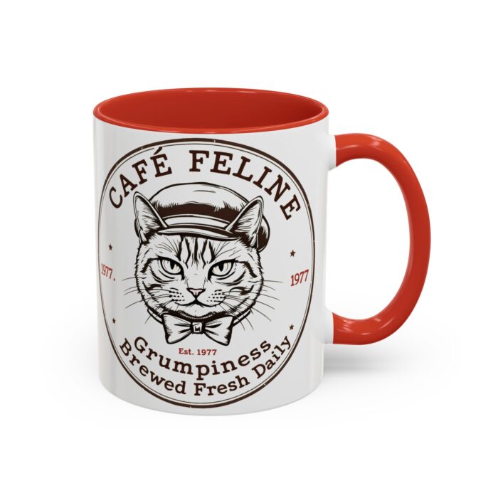 Grumpy Cat Accent Coffee Mug | Cat Lover Gift, Unique Coffee Cup, Pet-Themed Kitchenware, Café Decor, Funny Cat Mug - Image 22