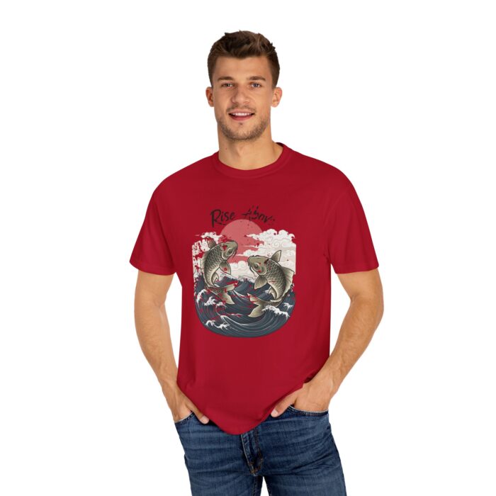 Rise above Unisex Garment-Dyed T-shirt - Image 36