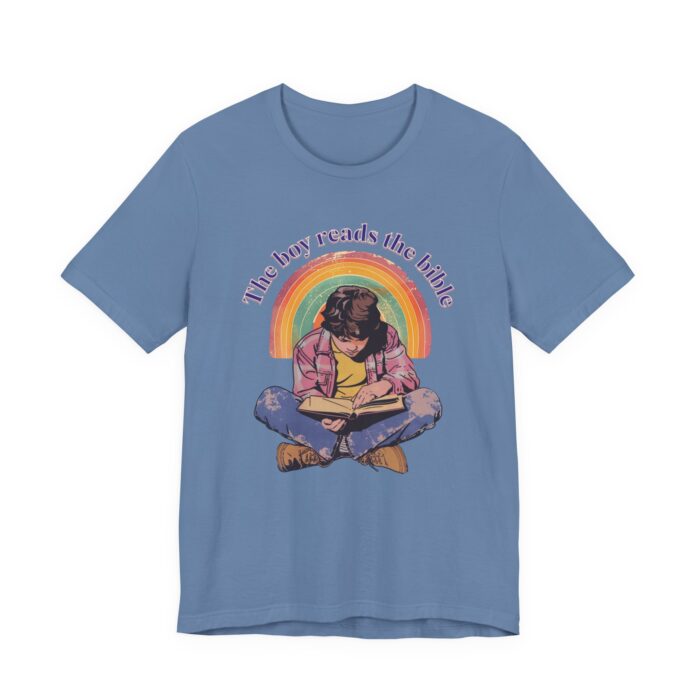 The boy reads the bible Unisex Tee - Image 27