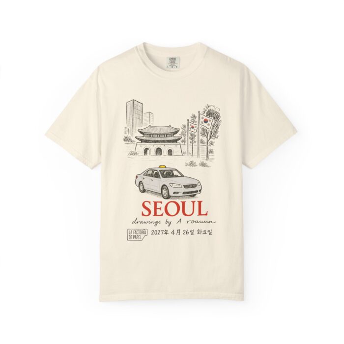 Seoul-Inspired Unisex T-Shirt - Artistic Design for Travelers - Image 9