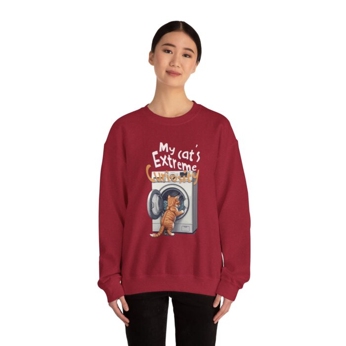 My cat's extreme curiosity Unisex Heavy Blend™ Crewneck Sweatshirt - Image 48