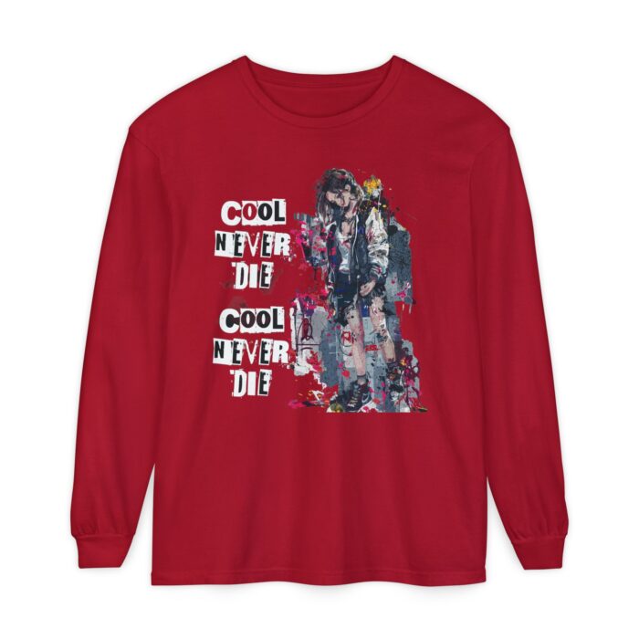 Cool never die Garment-dyed Long Sleeve T-Shirt - Image 57