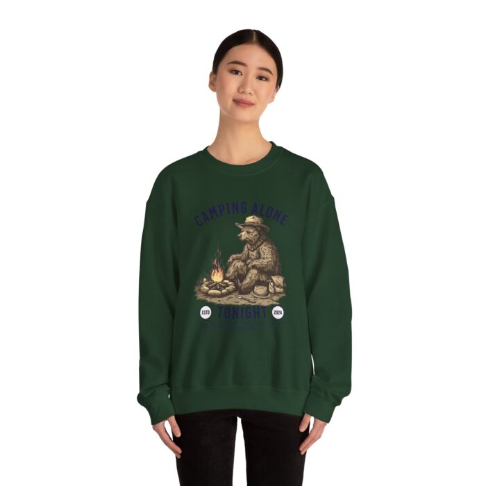 Camping alone Unisex Heavy Blend™ Crewneck Sweatshirt - Image 40