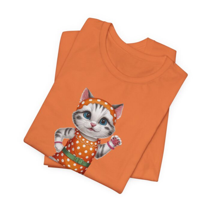 Retro Cat Unisex Tee, Fun Cat Shirt, Summer Vibes T-Shirt, Gift for Cat Lovers, Cute Animal Apparel - Image 6