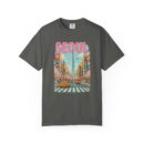 Seoul Inspired Unisex Garment-Dyed T-Shirt - Trendy Streetwear with Cityscape Design