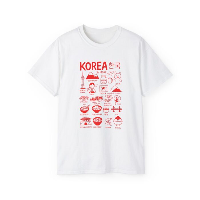 Korea Illustration Unisex Ultra Cotton Tee - Celebrate Culture & Travel - Image 6