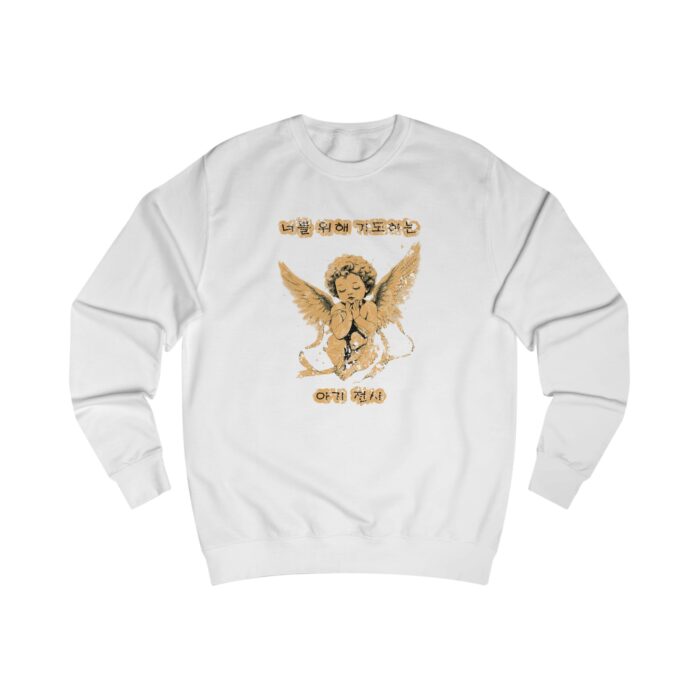 Baby angel praying for you Unisex Sweatshirt - Image 5