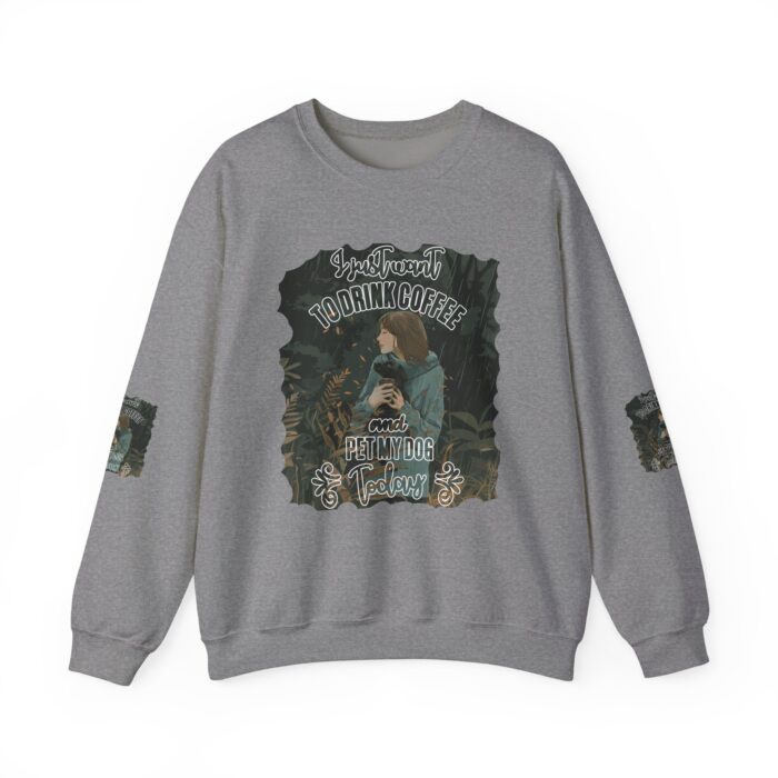 Pet my dog today Unisex Heavy Blend™ Crewneck Sweatshirt - Image 9