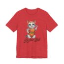 Retro Cat Unisex Tee, Fun Cat Shirt, Summer Vibes T-Shirt, Gift for Cat Lovers, Cute Animal Apparel