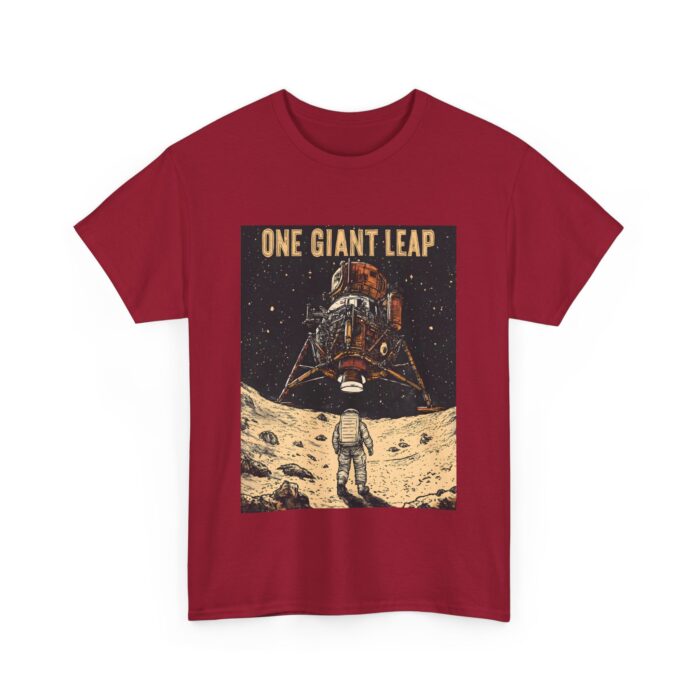 Moon Landing Adventure Tee - Unisex Heavy Cotton T-Shirt, Space Exploration Gift, Astronomy Shirt, Vintage Style Tee, One Giant Leap Design - Image 35