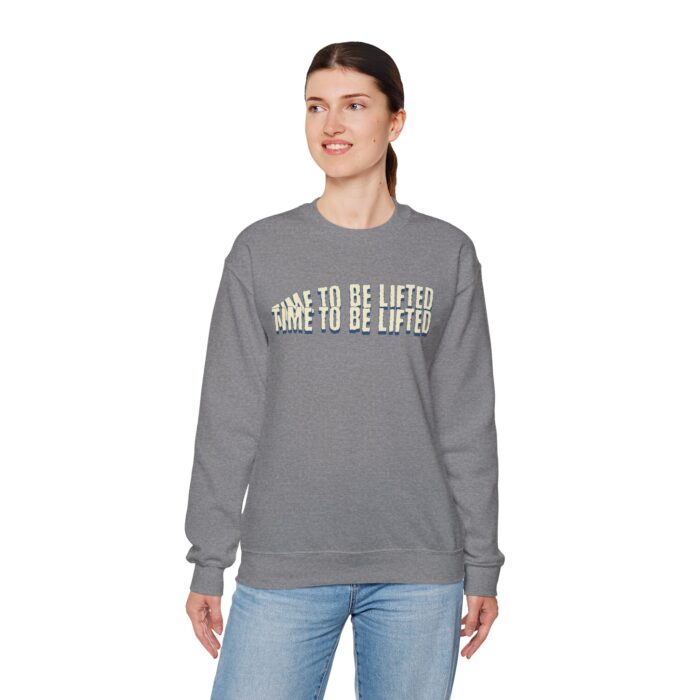 Time to be lifted Unisex Heavy Blend™ Crewneck Sweatshirt - Image 36