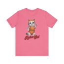 Retro Cat Unisex Tee, Fun Cat Shirt, Summer Vibes T-Shirt, Gift for Cat Lovers, Cute Animal Apparel