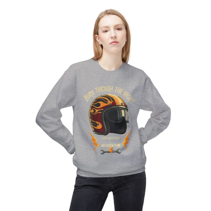 Burn through the night Unisex Midweight Softstyle Fleece Crewneck Sweatshirt - Image 19