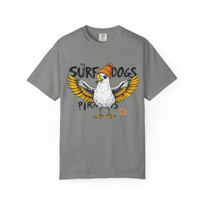 Surf Dogs Graphic T-Shirt for Animal Lovers - Unisex Garment-Dyed Tee - Image 34