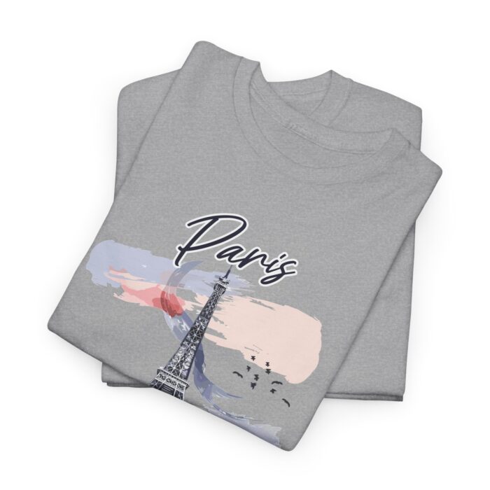Paris Eiffel Tower Unisex Heavy Cotton Tee, Travel Shirt, Gift for Travelers, Vacation Shirt, Paris Lover Apparel - Image 27