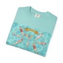 Happy Vibes Unisex Garment-Dyed T-Shirt, Summer Outfit, Beach Day Tee, Gift for Friends, Relaxing T-Shirt, Holiday Apparel
