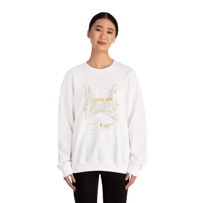 Seoul Good Idea Unisex Crewneck Sweatshirt - Perfect for Travel Enthusiasts - Image 12