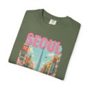 Seoul Inspired Unisex Garment-Dyed T-Shirt - Trendy Streetwear with Cityscape Design