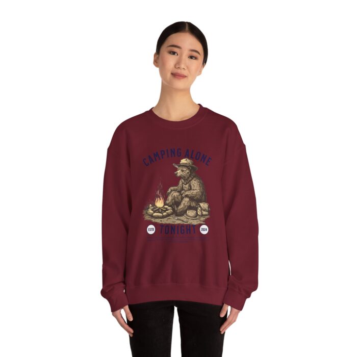 Camping alone Unisex Heavy Blend™ Crewneck Sweatshirt - Image 64