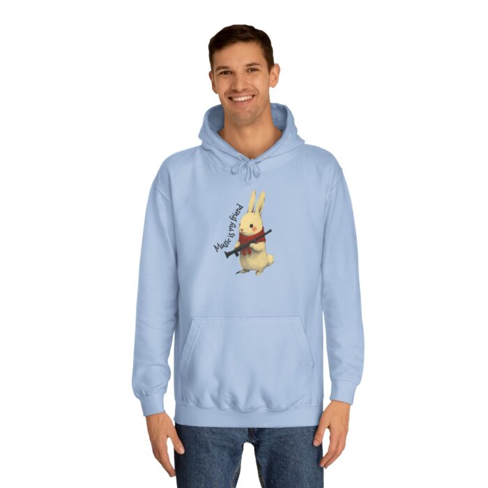 Music is my friend Unisex College Hoodie - Image 51