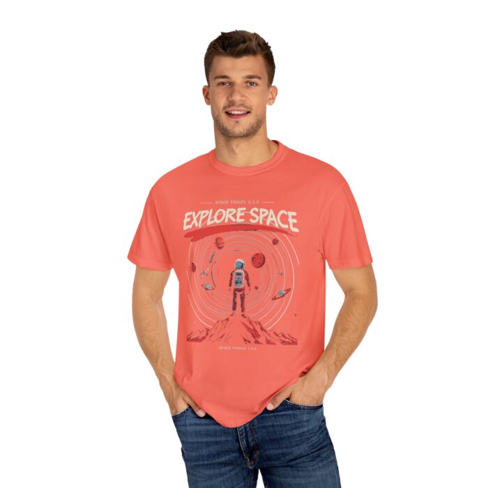 Explore Space Unisex Garment-Dyed T-Shirt | Adventure & Travel Theme - Image 16
