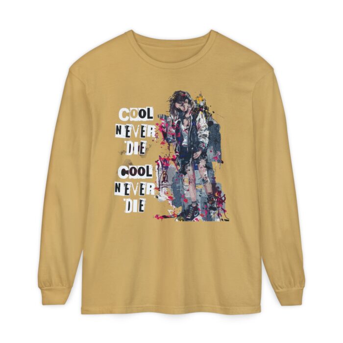 Cool never die Garment-dyed Long Sleeve T-Shirt - Image 45