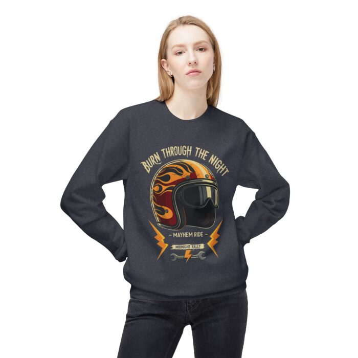 Burn through the night Unisex Midweight Softstyle Fleece Crewneck Sweatshirt - Image 31